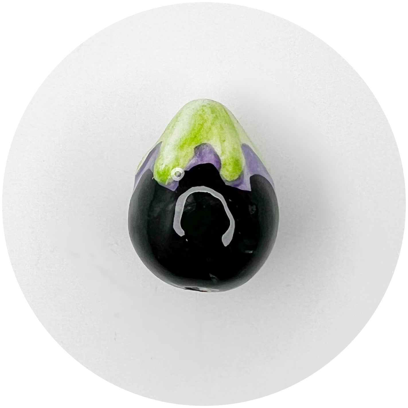 Eggplant Ceramic Accent