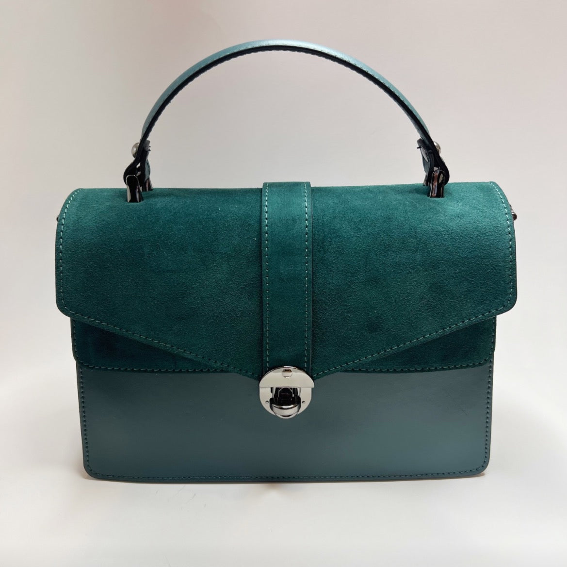 Angelina Emerald Leather Handbag