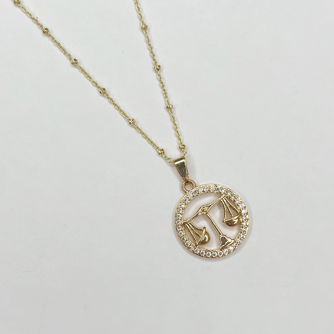 Pavé Libra Necklace