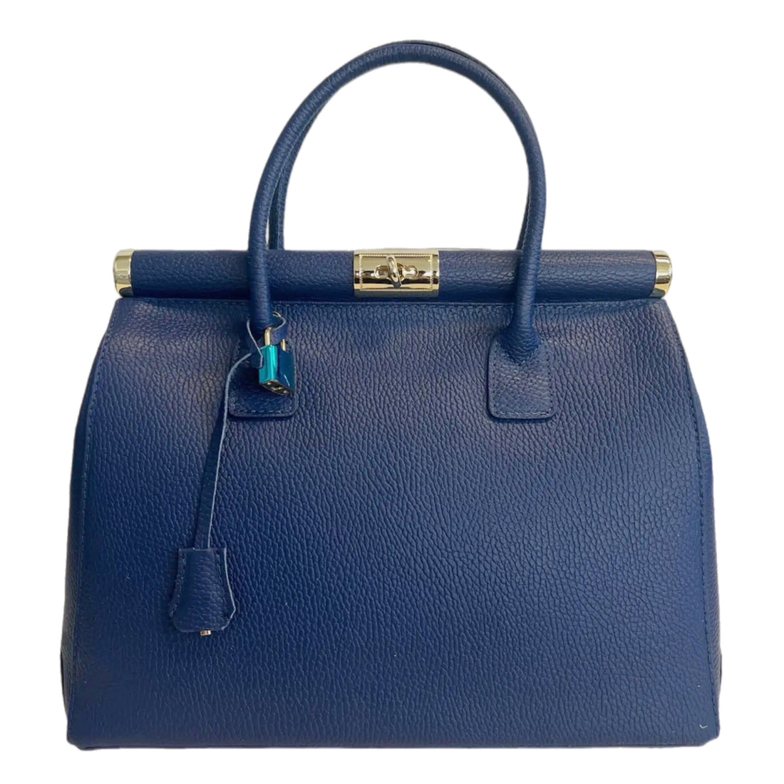 Caterina Neptune Blue Leather Handbag