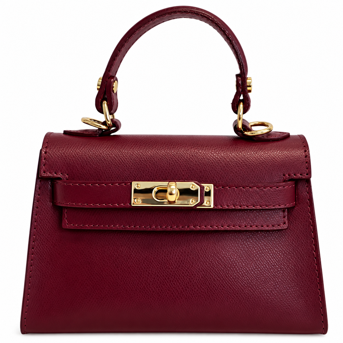 Sophie Marsala Leather Mini Bag - Oriana LaMarca Designs