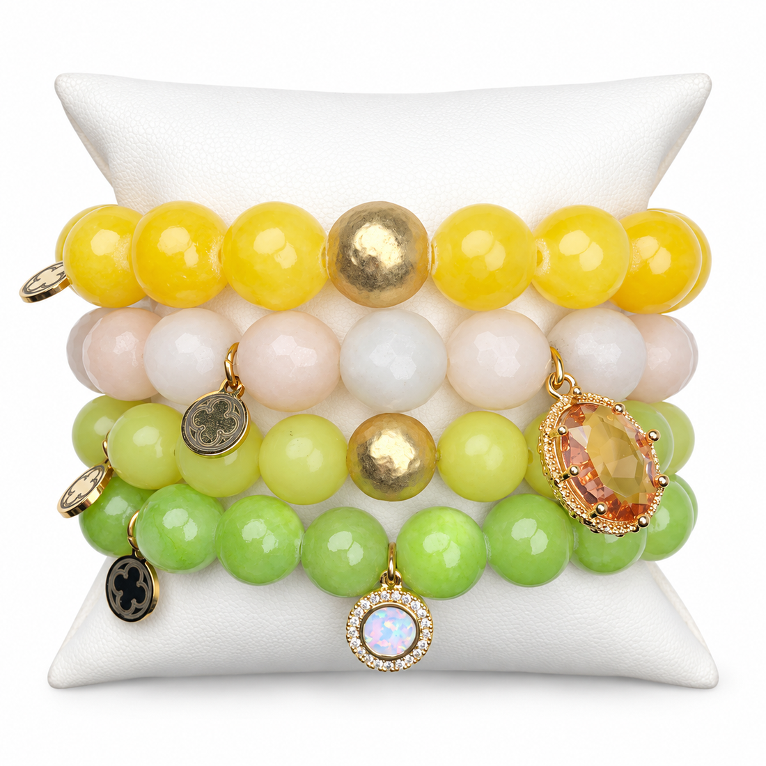 Spring Into Action Armparty on white studio background