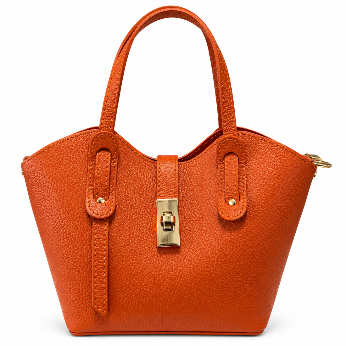 Alessia Arancia Leather Tote - Oriana LaMarca Designs