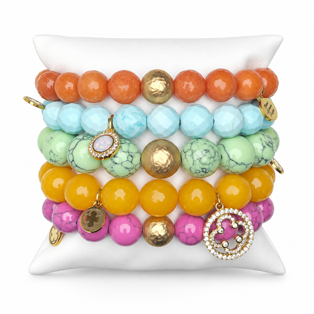 Tangerine Twist Armparty on white studio background