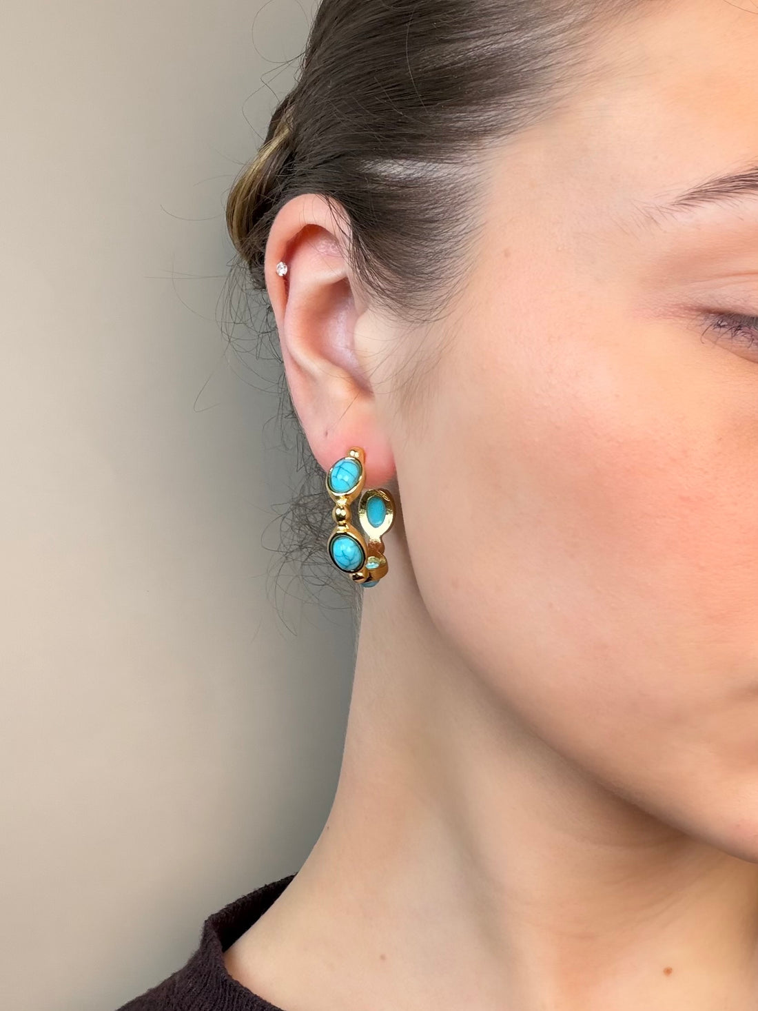 Costa Azzura Hoop Earrings - Oriana Lamarca LLC
