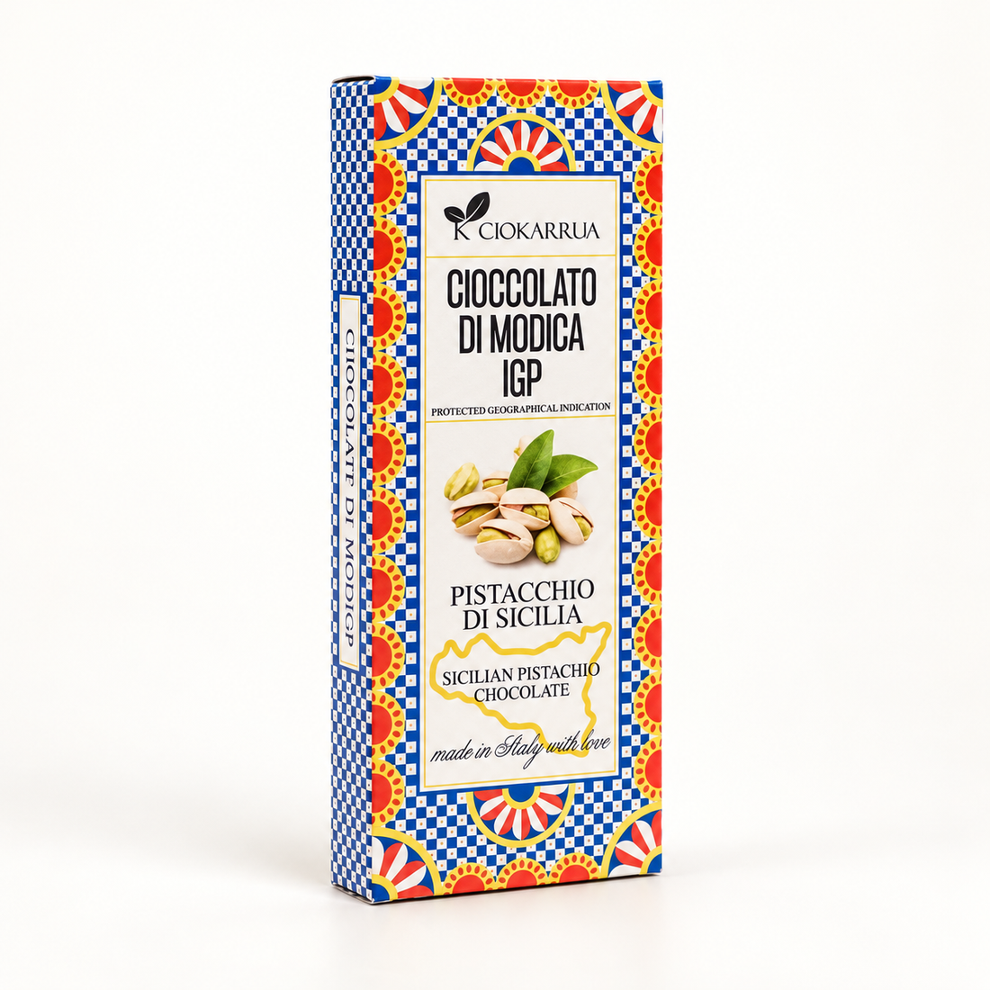 Cioccolato di Modica with Pistachio - Oriana LaMarca Designs