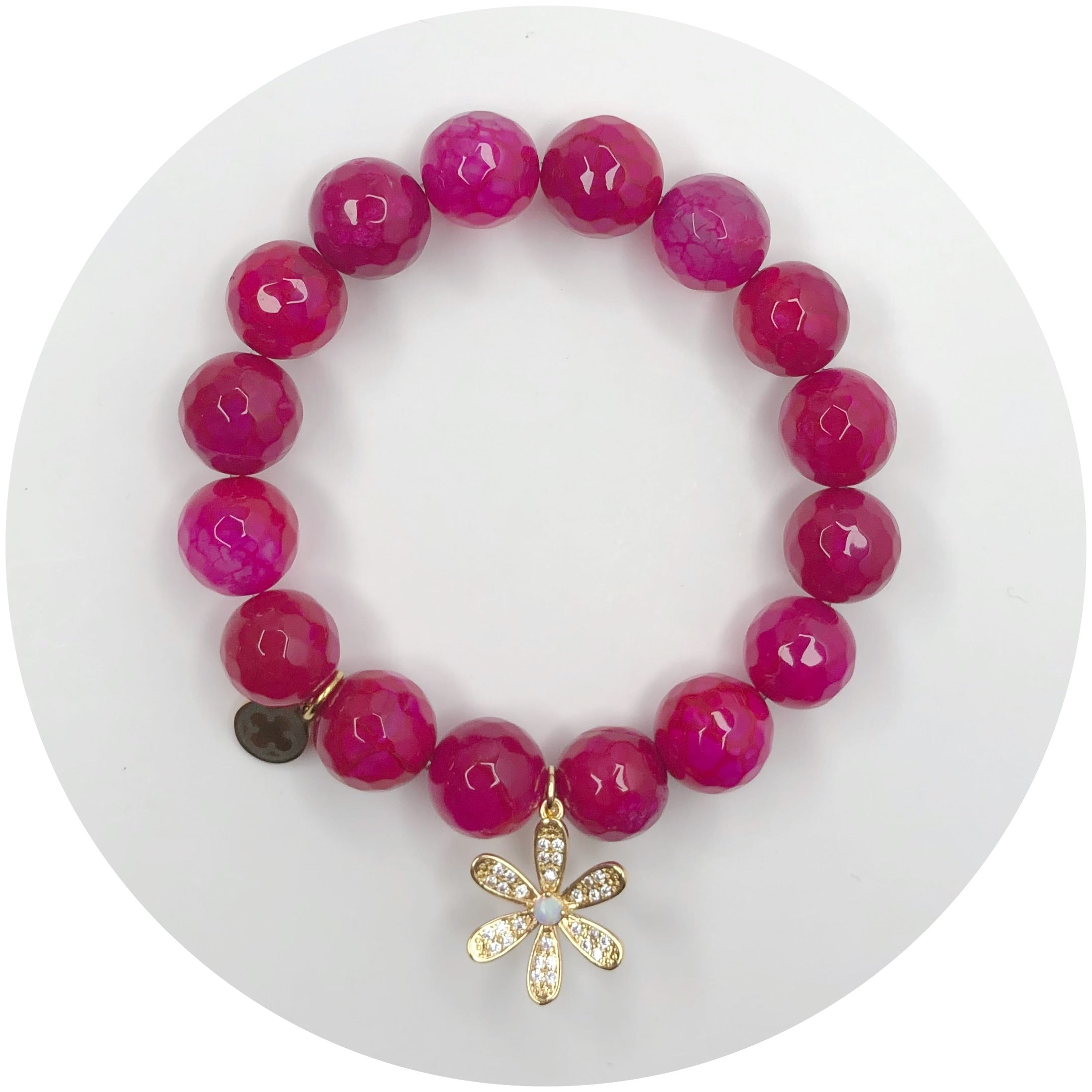 Flower Power Magenta Jade