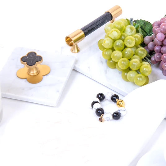 Le Gemme Black Tourmaline Marble Tray