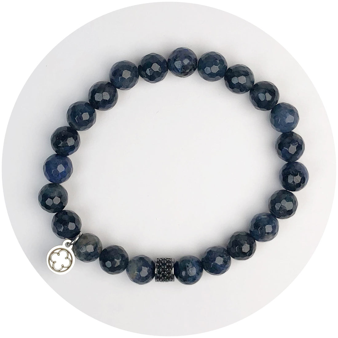 Mens Neptune Jasper with Black Pavé Barrel Accent
