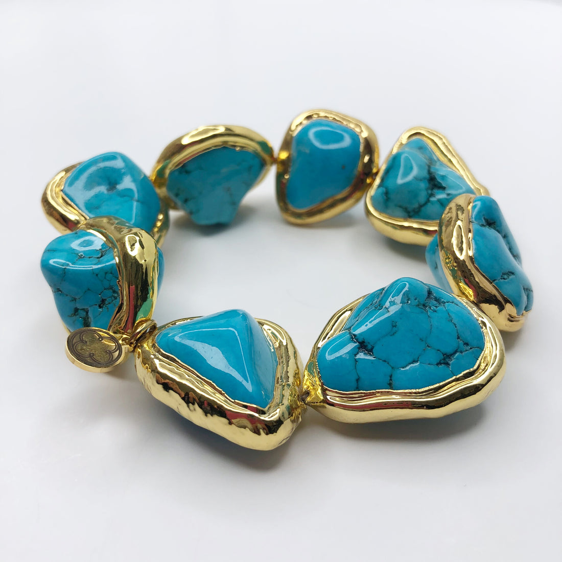 Turquoise Bezel Nugget - Oriana Lamarca LLC