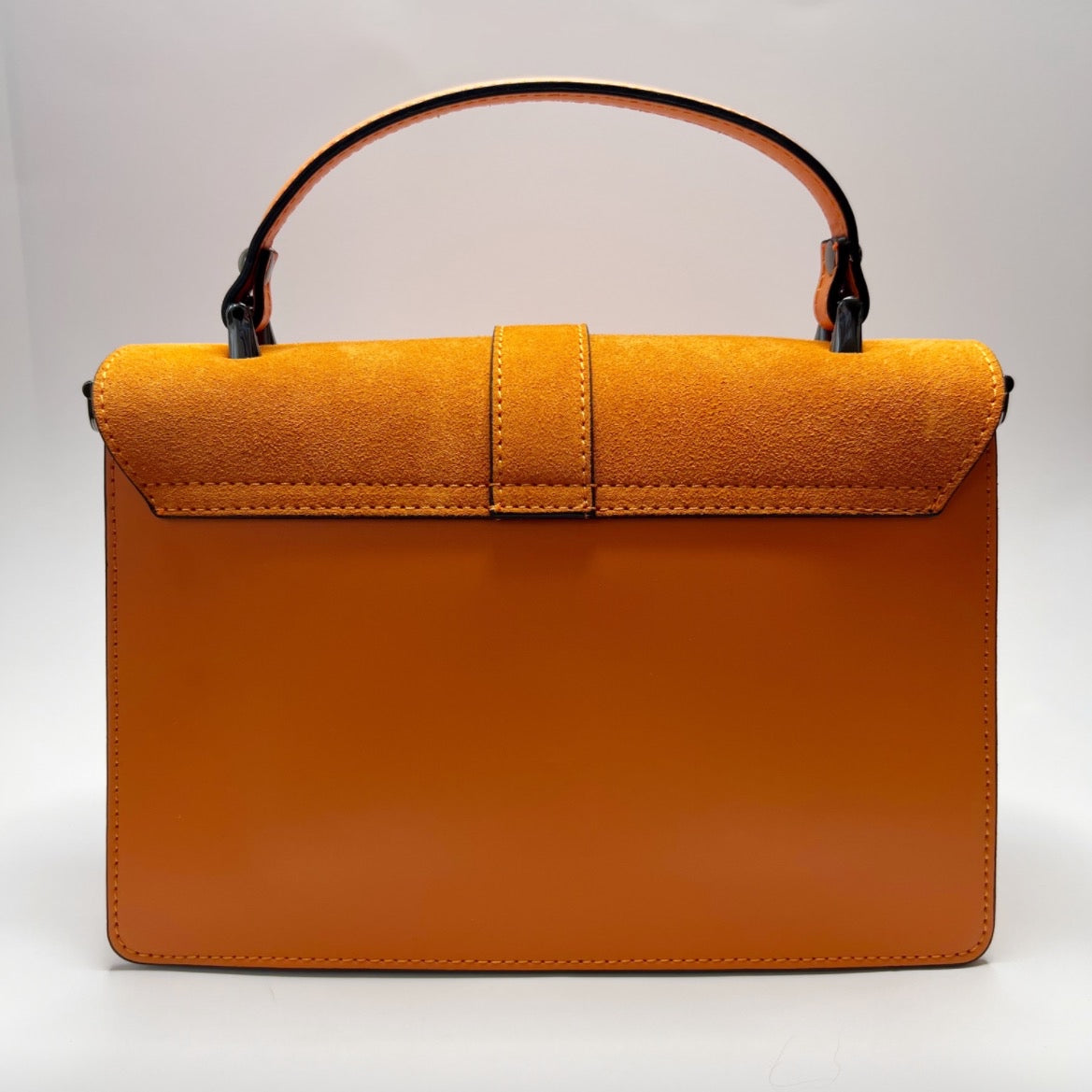 Angelina Orange Leather Handbag