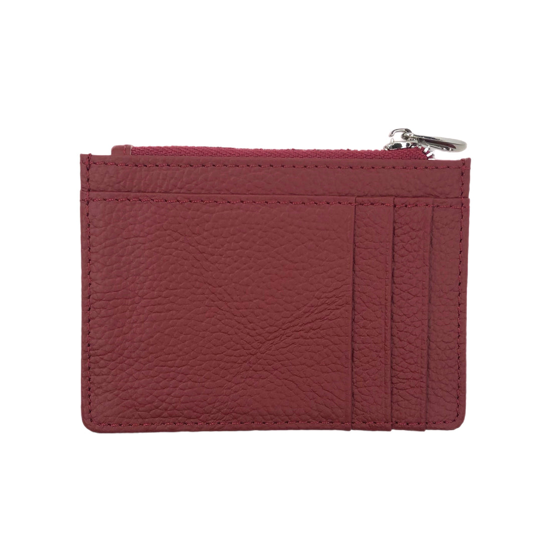 Marsala Leather Zip Wallet - Oriana Lamarca LLC