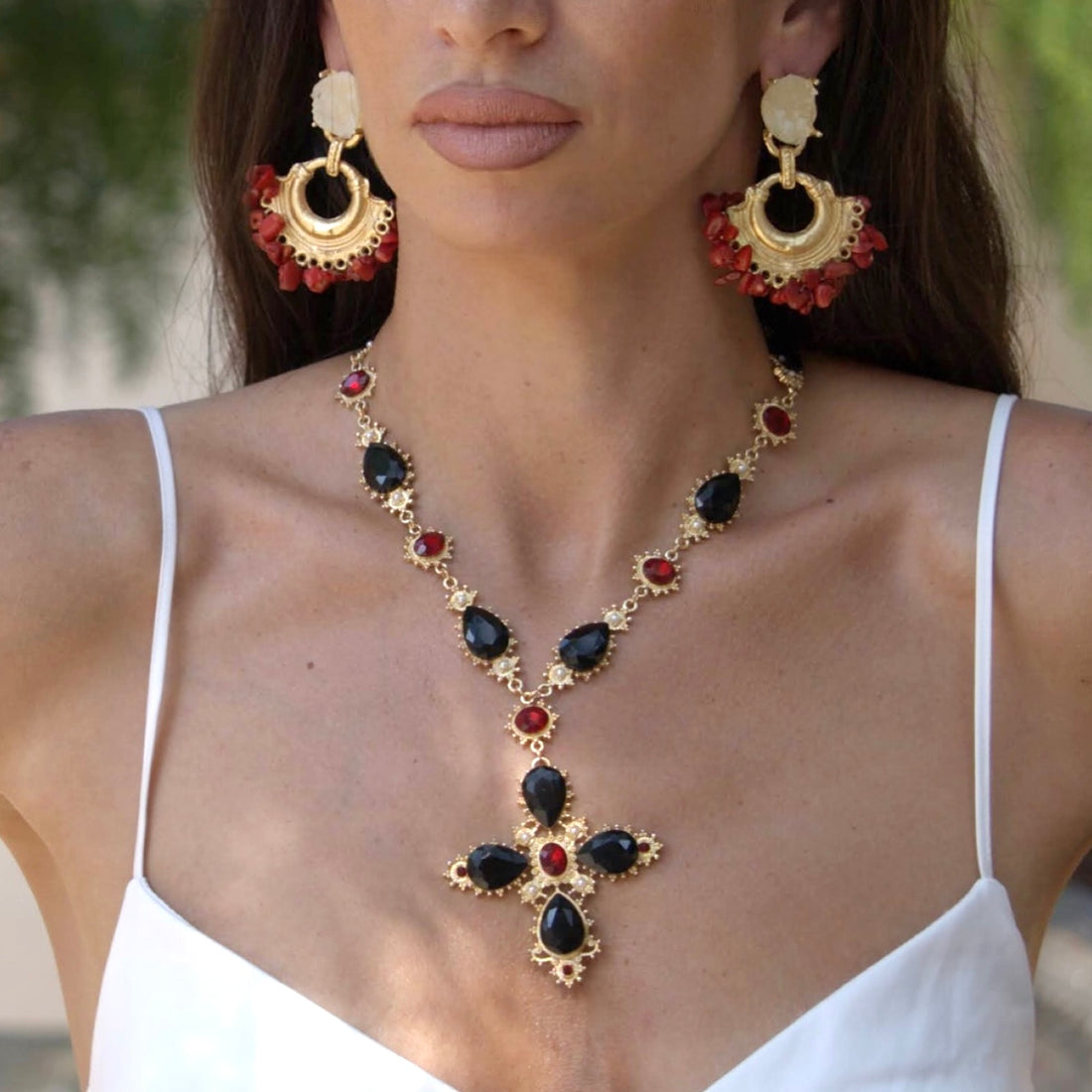 Dama Oscura Necklace - Oriana Lamarca LLC