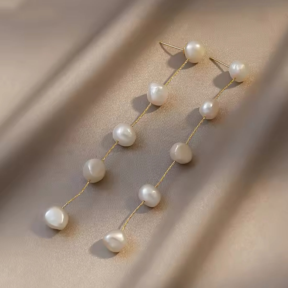 Freshwater Pearl Drop Earrings - Oriana Lamarca LLC