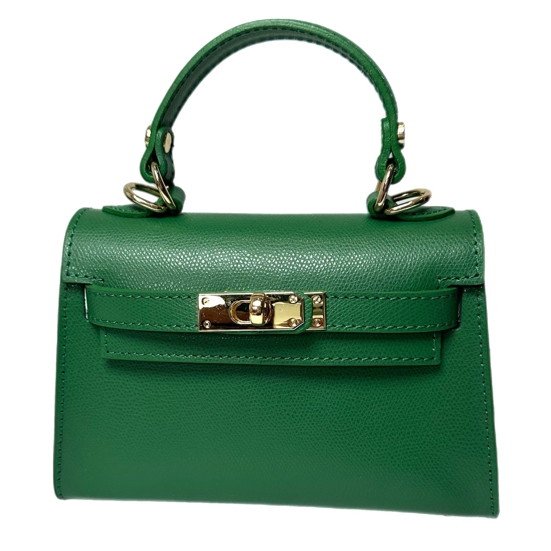 Sophie Kelly Green Leather Handbag - Oriana Lamarca LLC
