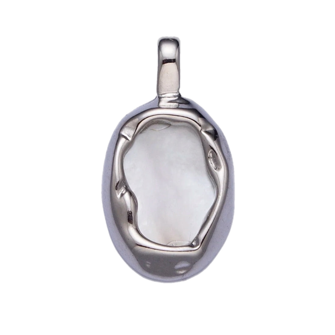 Molten Mother of Pearl Silver Pendant