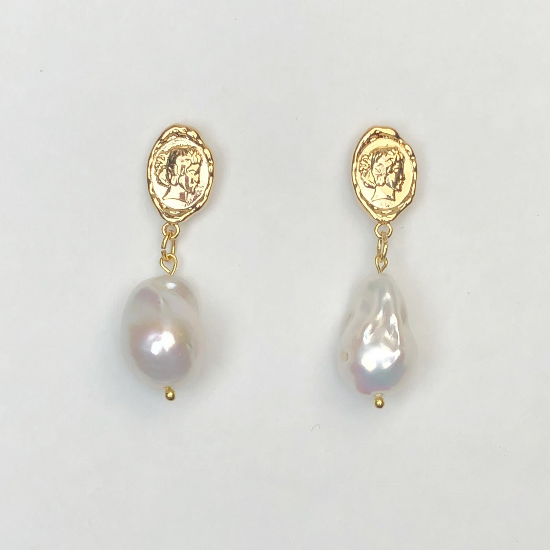 Queen Constance Pearl Drop Earrings - Oriana Lamarca LLC