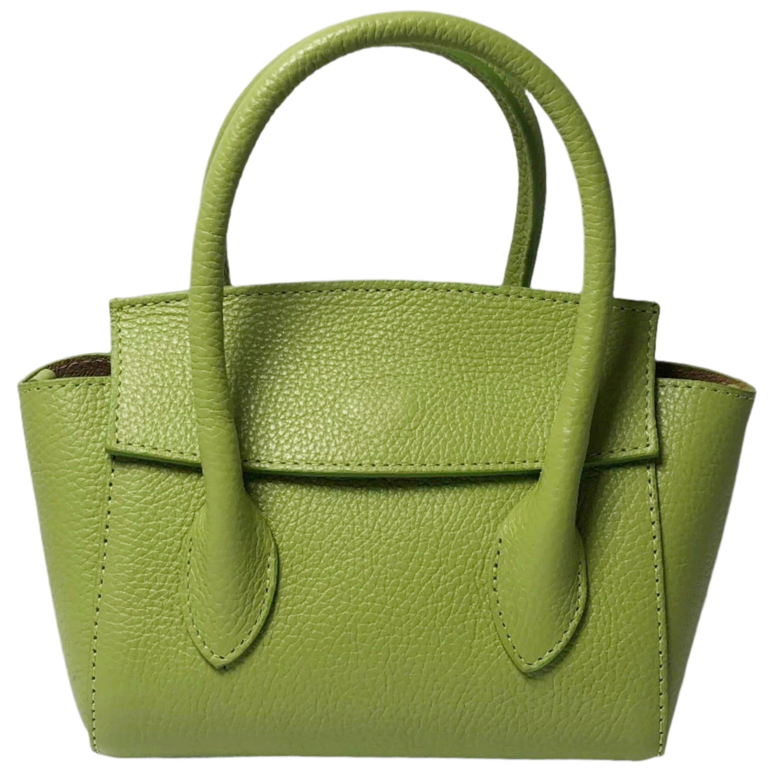 Martina Apple Green Leather Handbag