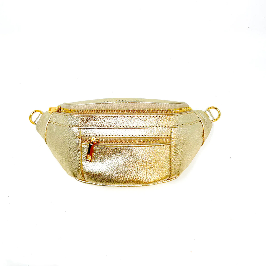 Bridget Gold Leather Crossbody Bag