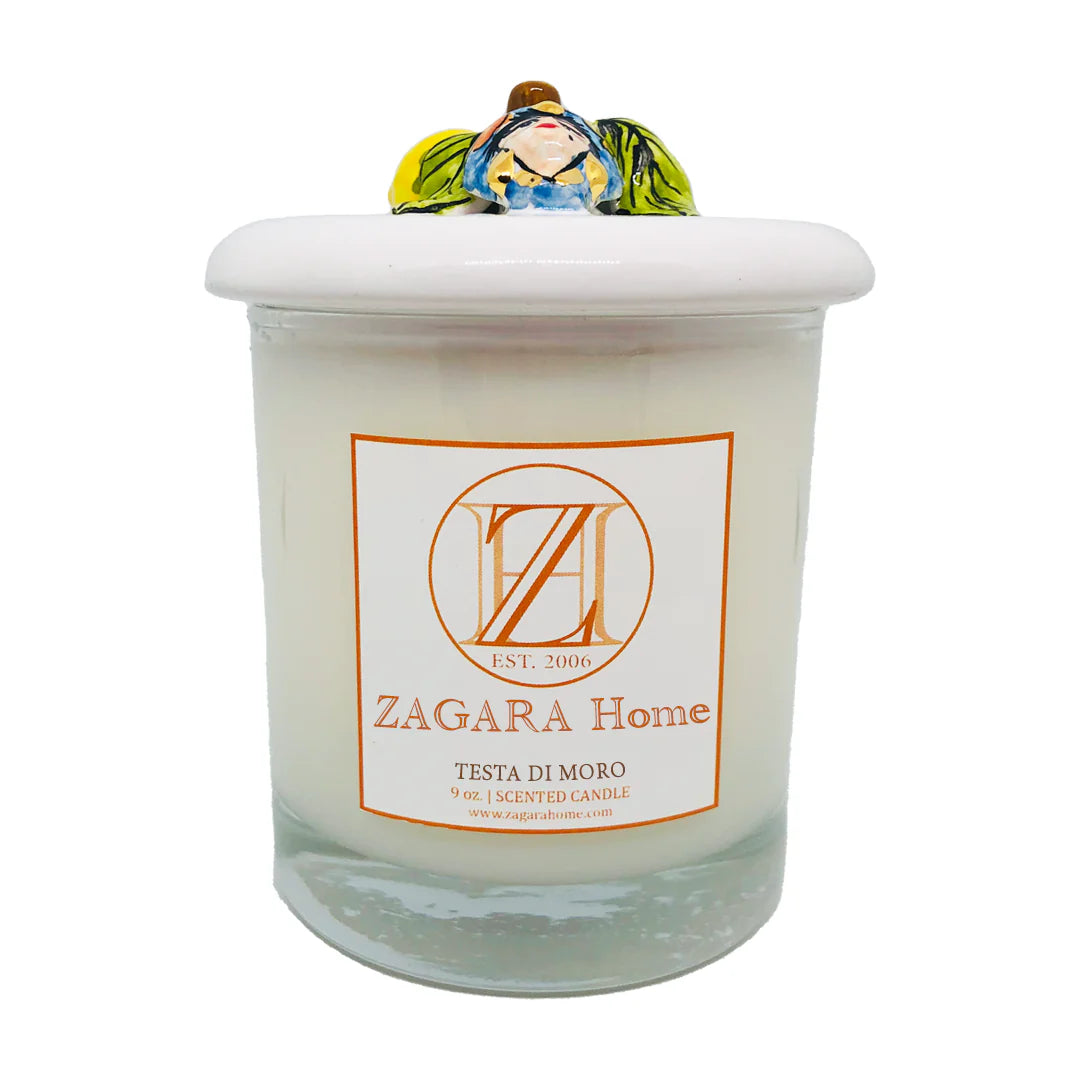 Testa Di Moro Handpainted Ceramic Snuffer