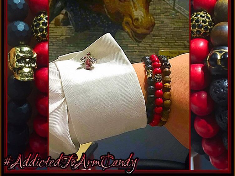 Mens Matte Tiger Eye and Black Lava - Oriana Lamarca LLC