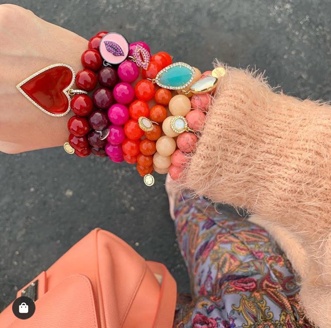 Fire Jade with Pavé Opal Round Pendant - Oriana Lamarca LLC