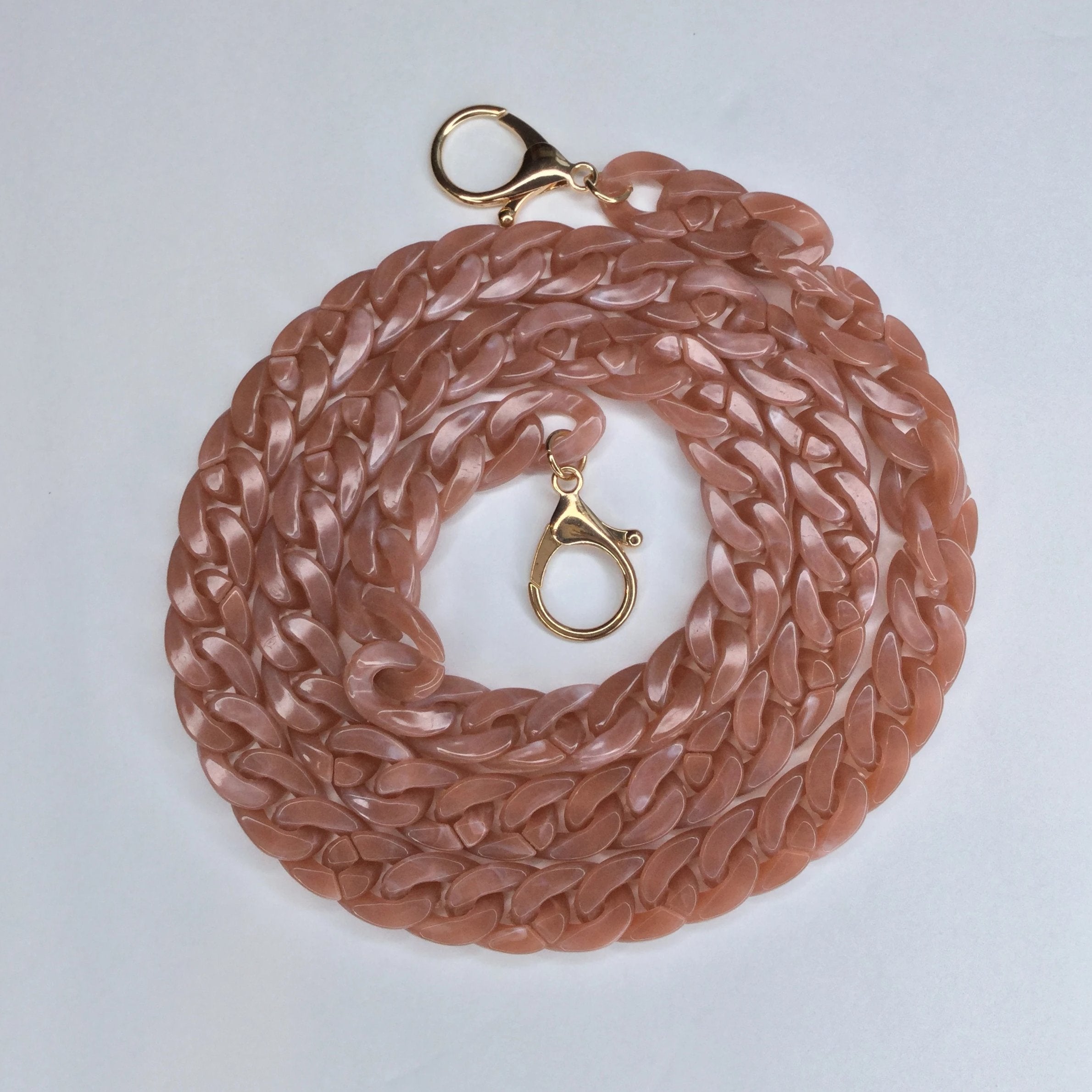 Aiden Convertible Acrylic Dusty Rose Strap