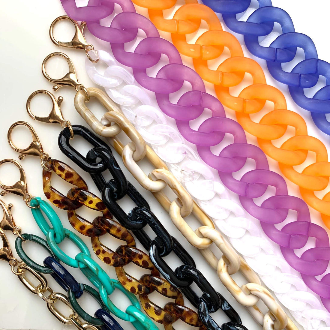 Convertible Ashley Acrylic Moonstone Strap - Oriana Lamarca LLC