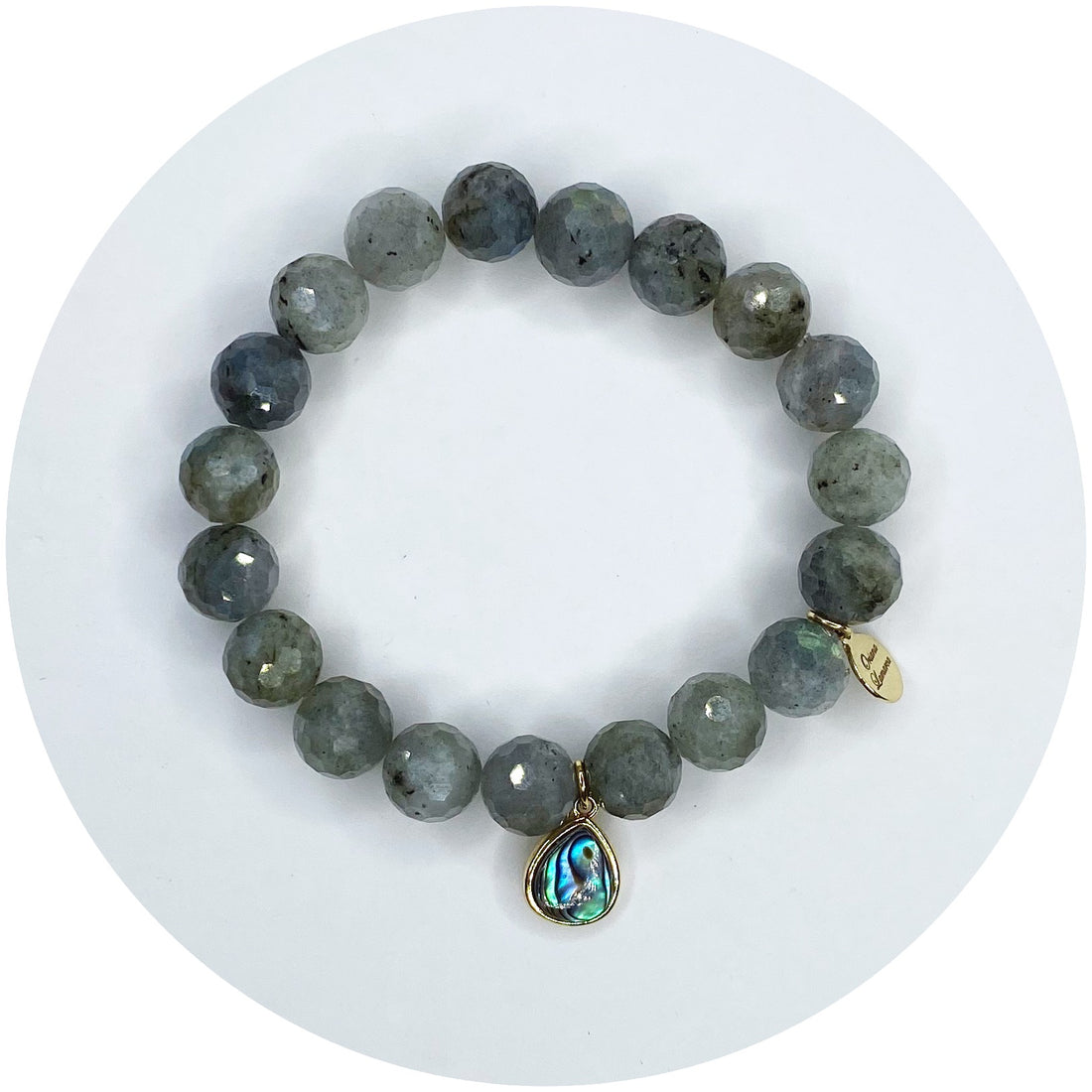 Paloma Pewter with Abalone Teardrop Pendant