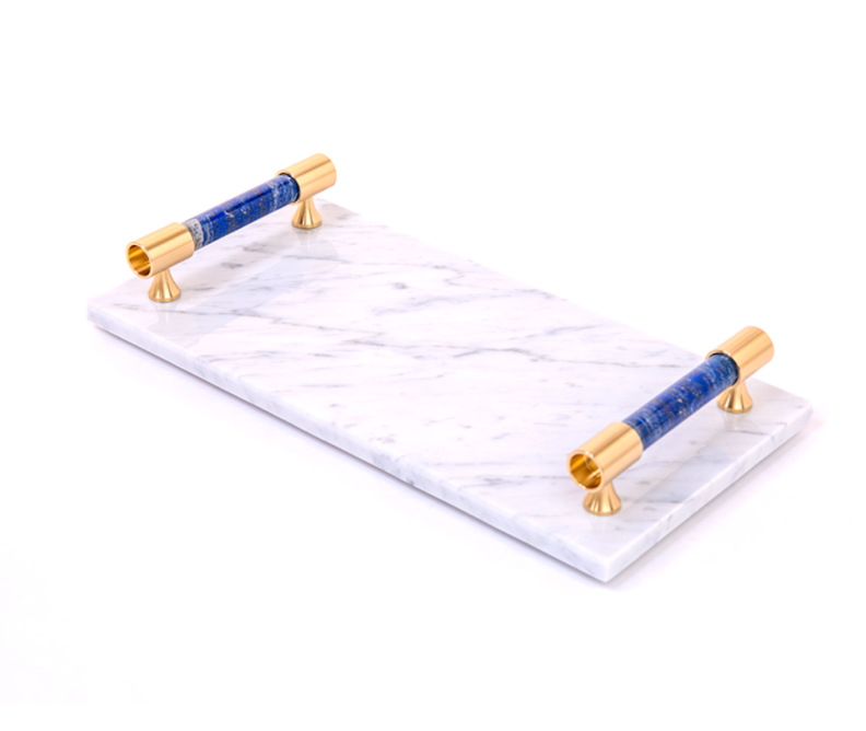 Le Gemme Lapis Marble Tray