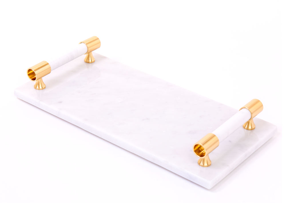 Le Gemme White Quartz Marble Tray