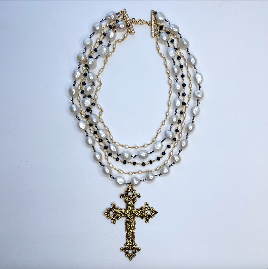 Palazzolo Baroque Pearl Necklace - Oriana Lamarca LLC