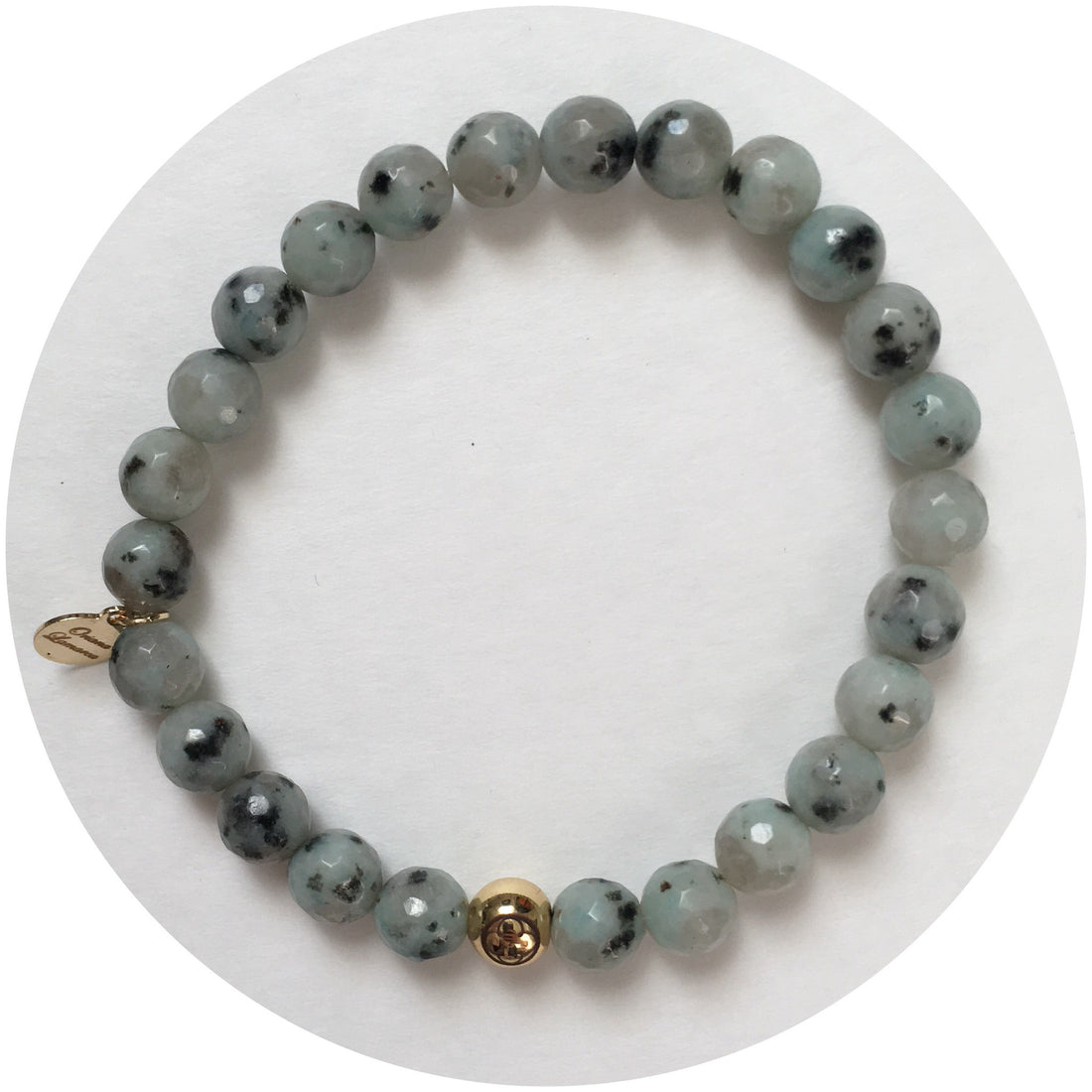 Mens Kiwi Jasper with Gold Accent - Oriana Lamarca LLC