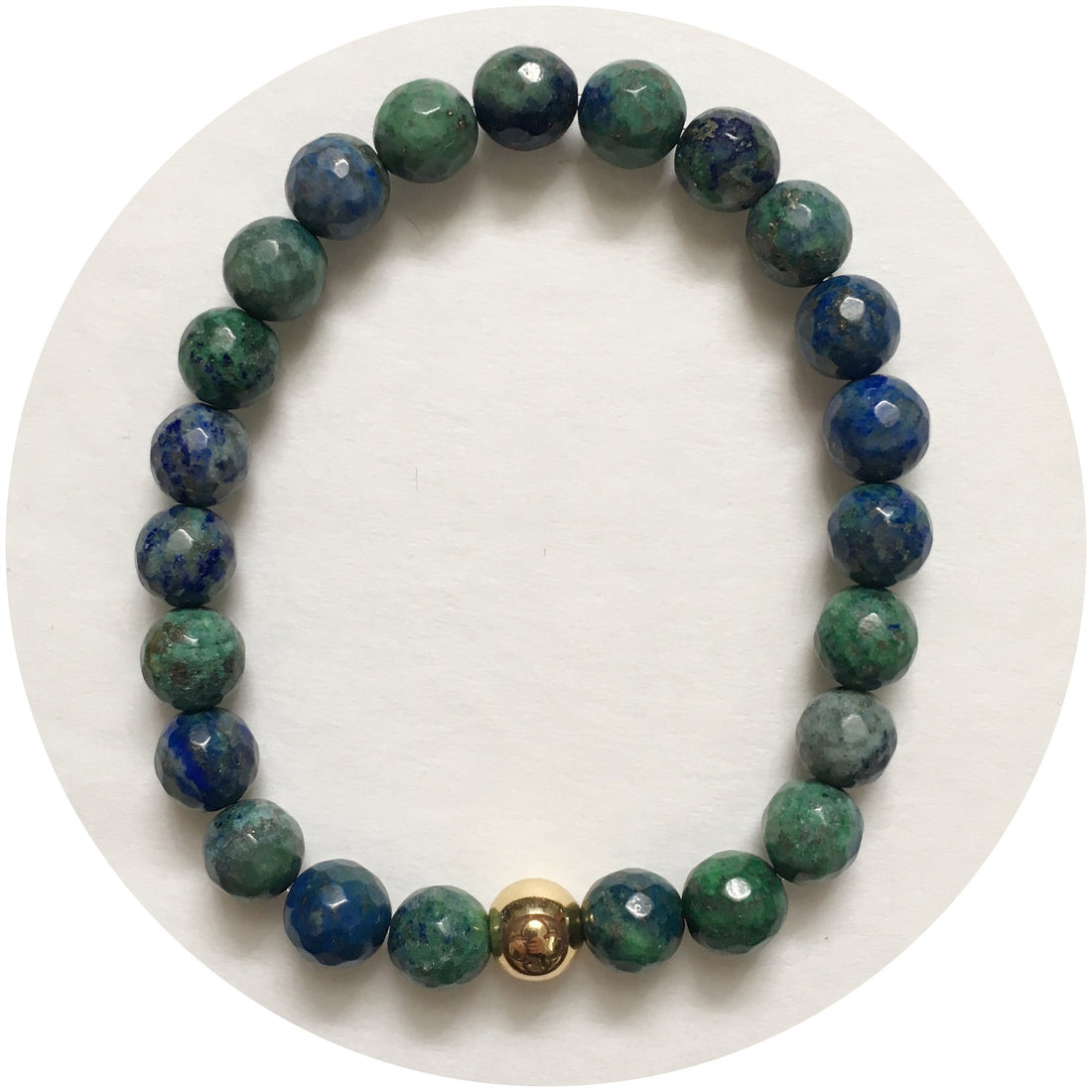Mens Azurite with Gold Accent - Oriana Lamarca LLC