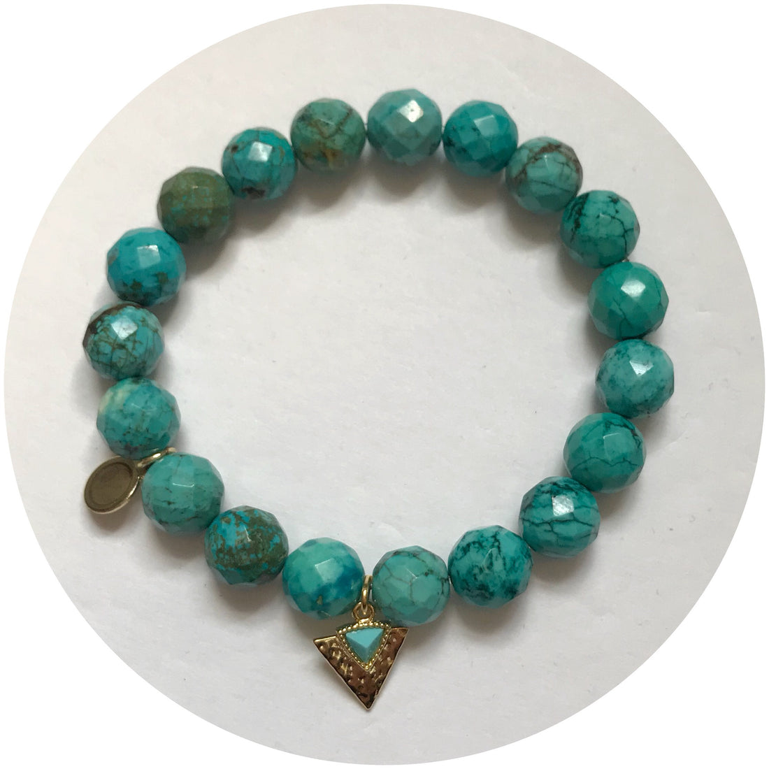 Green Turquoise with Turquoise Dagger Pendant - Oriana Lamarca LLC