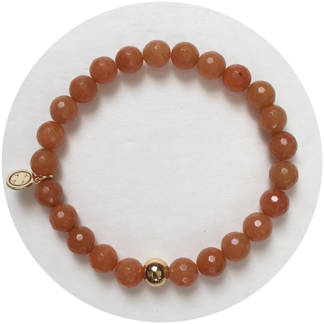 Mens Brown Aventurine with Gold Accent - Oriana Lamarca LLC
