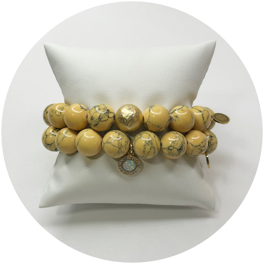 Mellow Yellow Howlite Color Stax