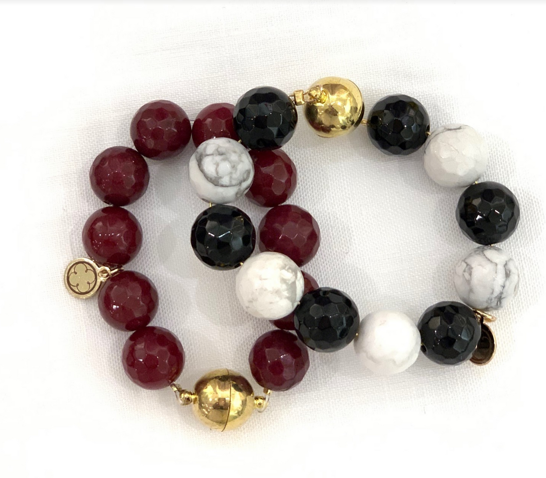 Marsala Jade Wine Glass Marker & Napkin Ring - Oriana Lamarca LLC