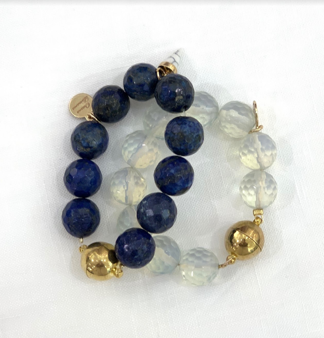 Opalite Wine Glass Marker & Napkin Ring - Oriana Lamarca LLC