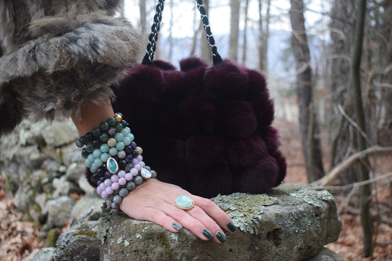 Shaded Spruce and Moss Green Agate are the perfect combination for your winter wonderland!