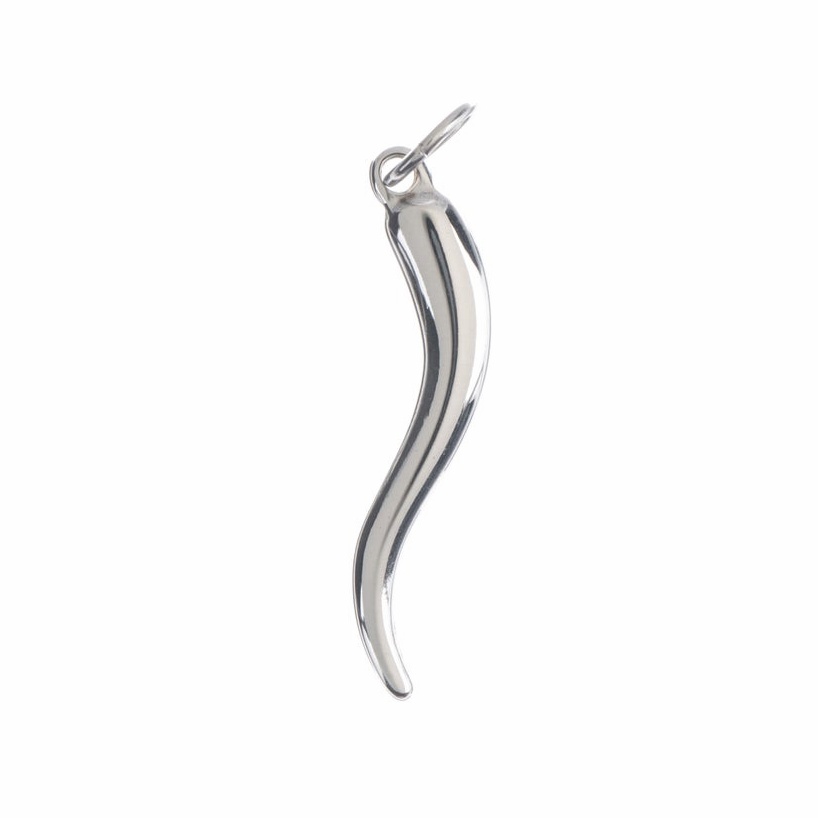 Silver Horn Cornicello Pendant