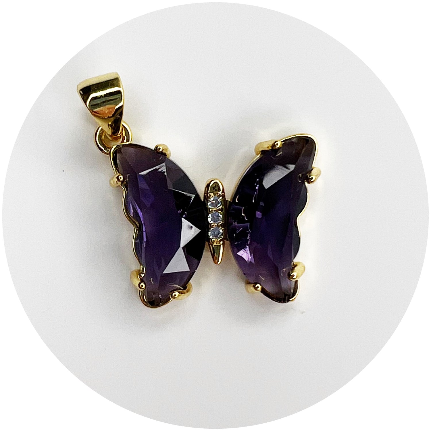Violet Glass Butterfly