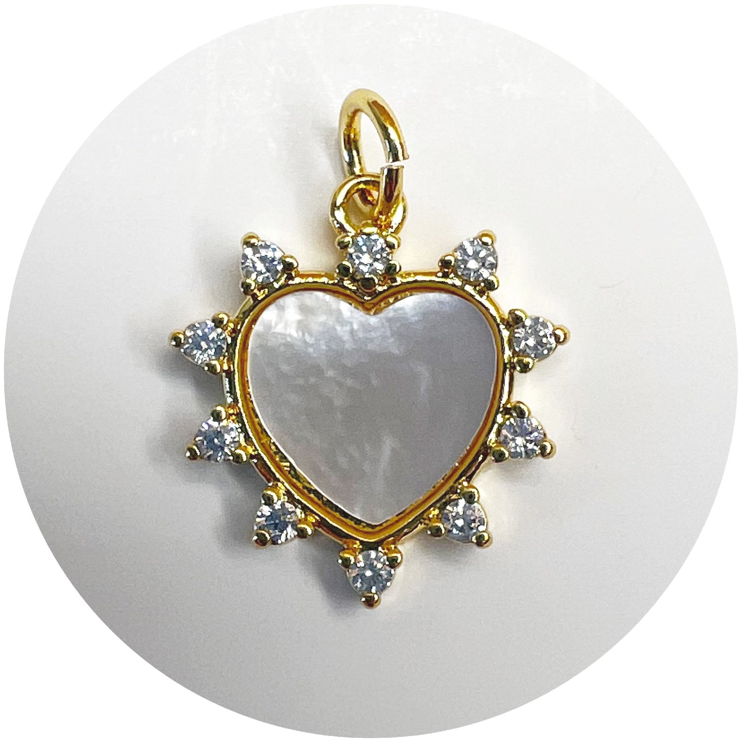 Mother of Pearl Heart Pendant