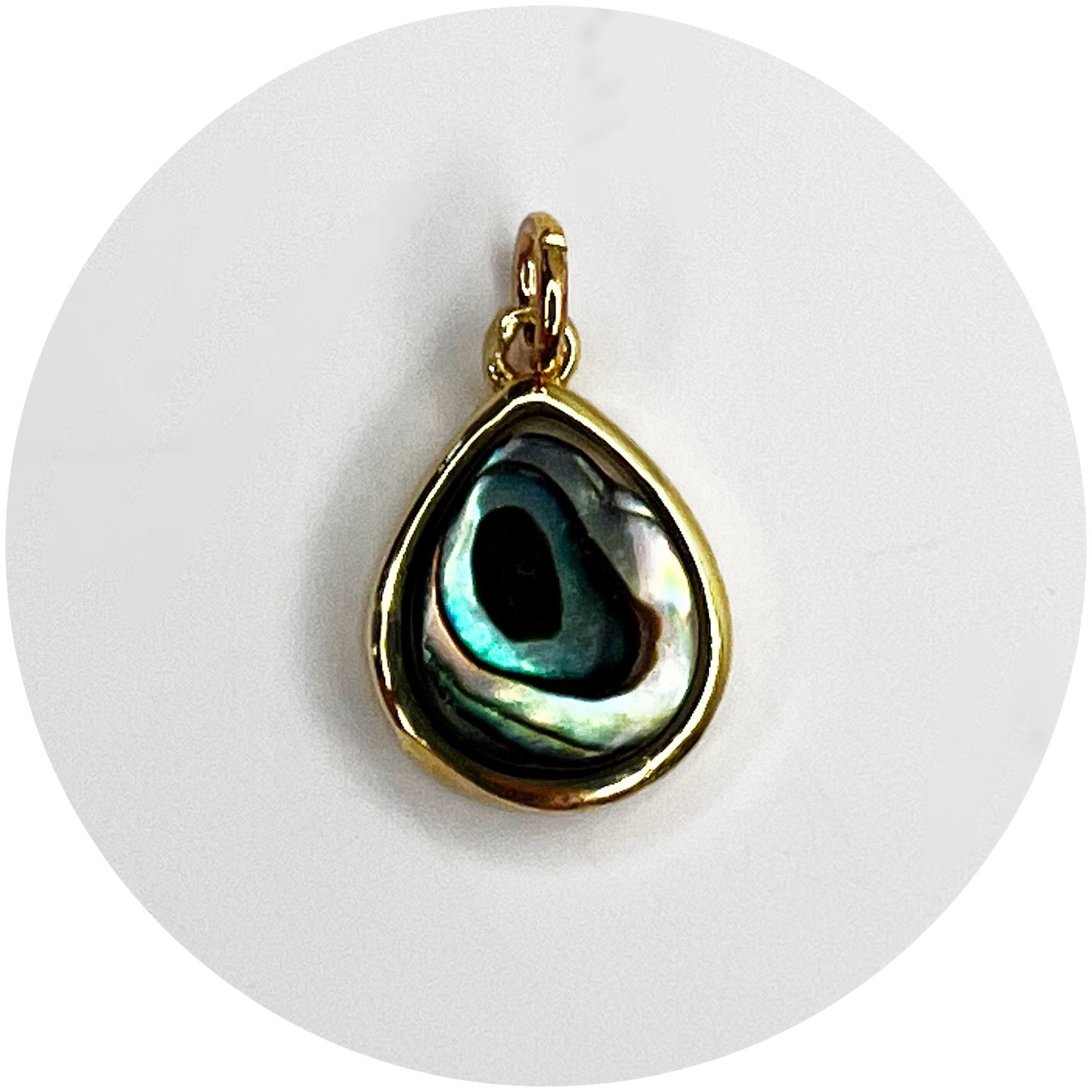Abalone Teardrop Penant – Oriana Lamarca Designs