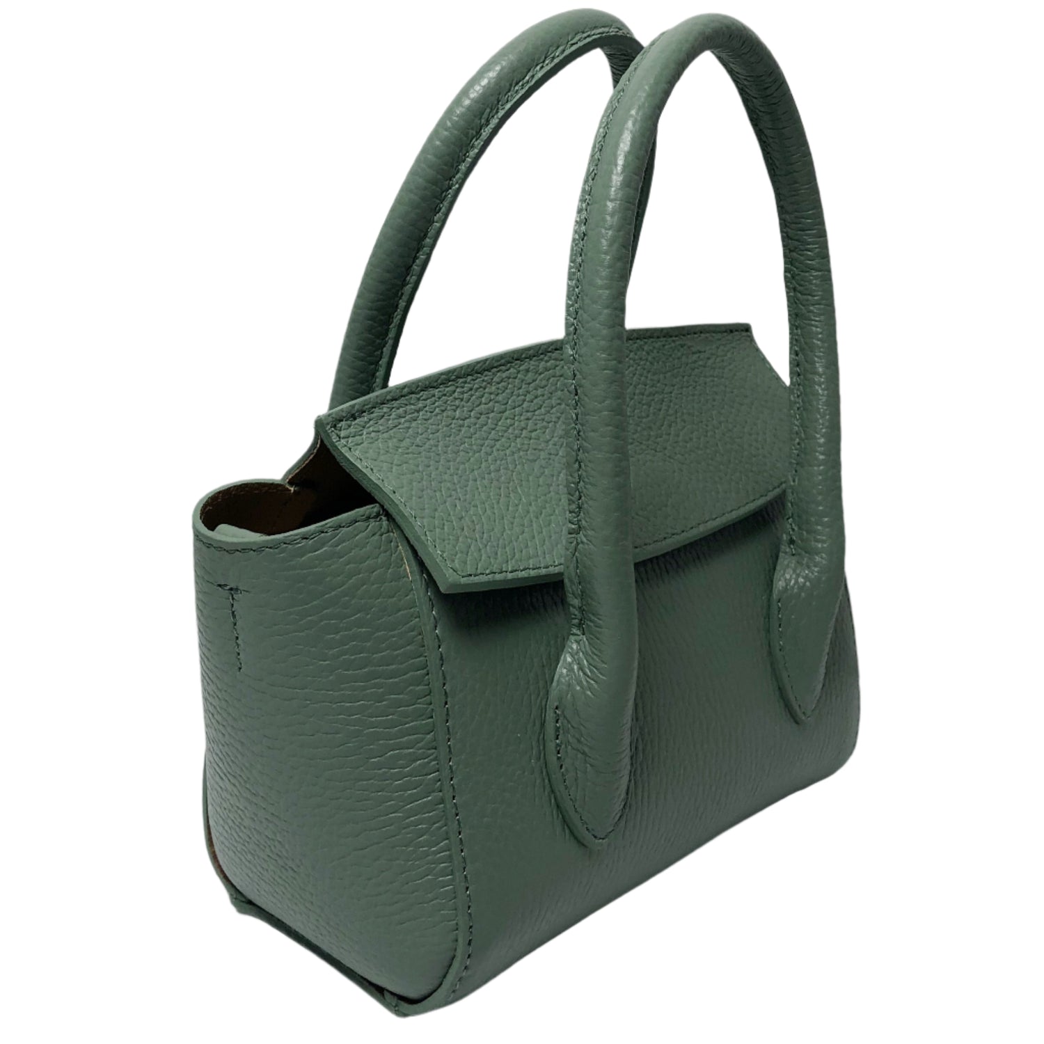 Martina Sage Green Leather Handbag