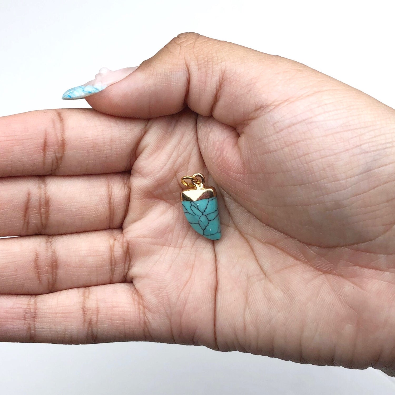 Turquoise Horn Pendant
