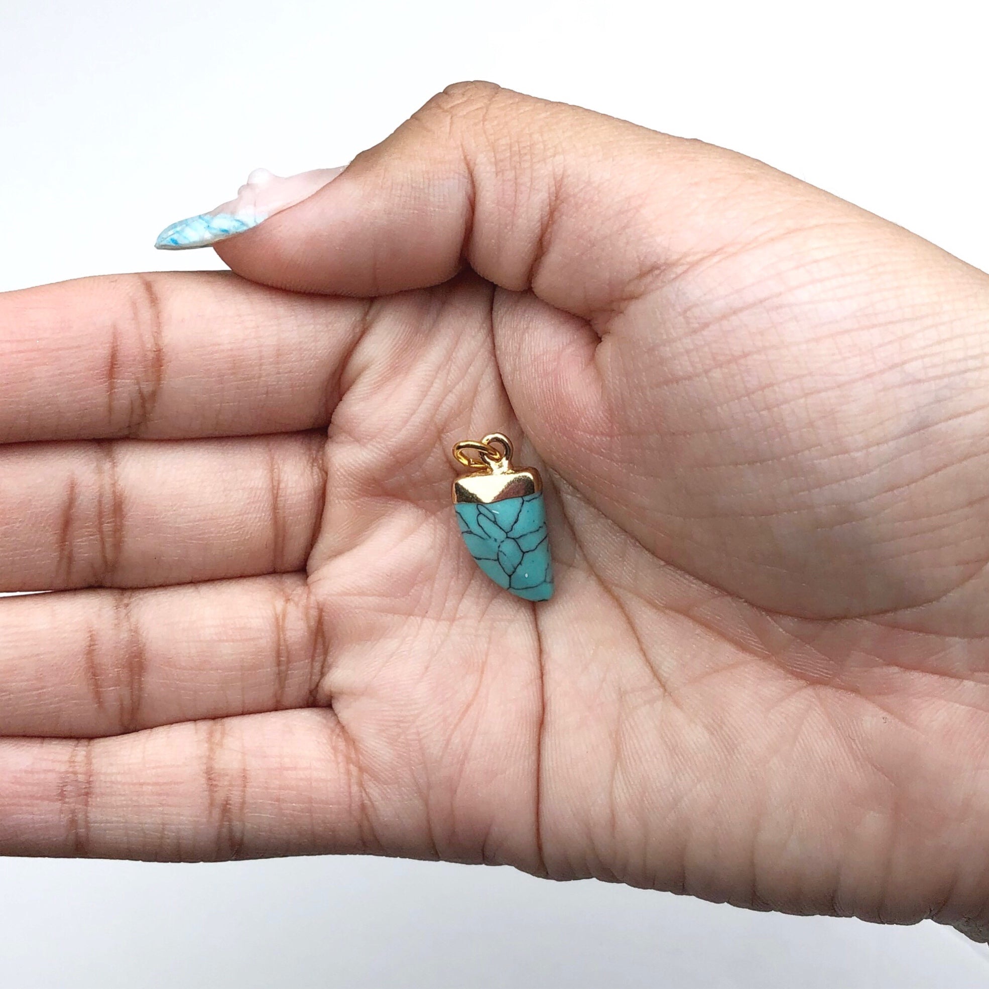 Turquoise Horn Pendant