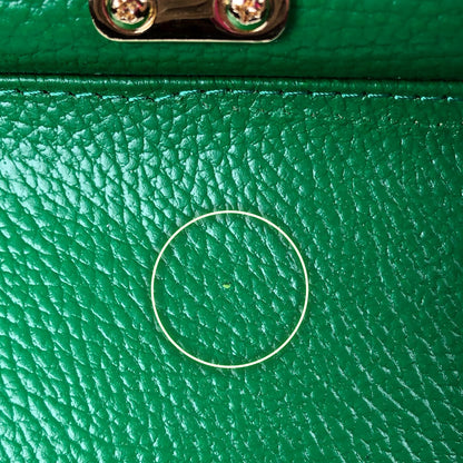CATERINA GREEN LEATHER BAG