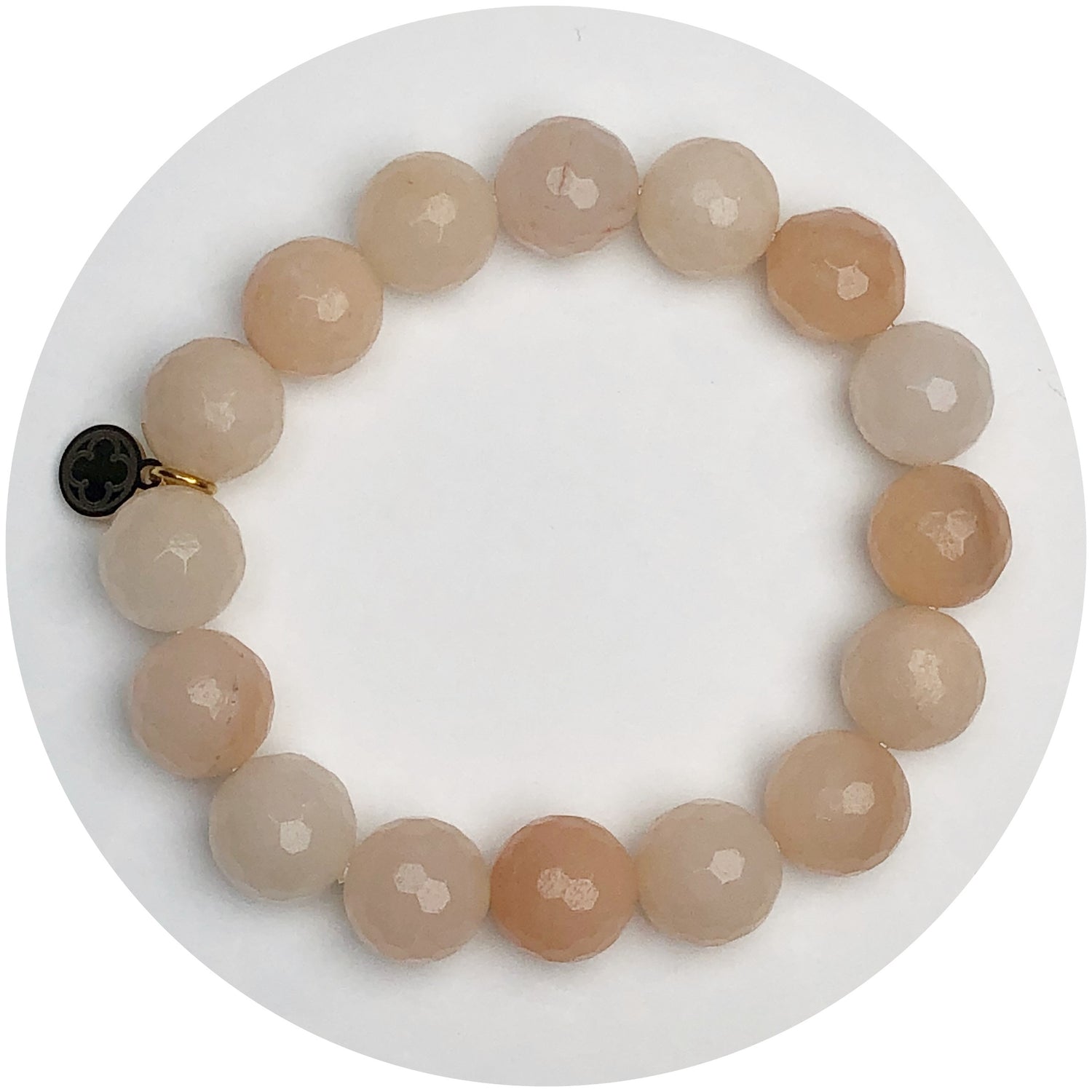 Peach Aventurine Beaded Bracelet