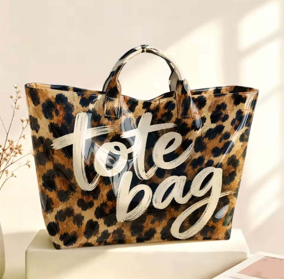 Leopard Waterproof Tote